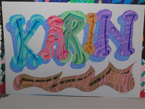 Beispiel Karin - Grafik mit Namen