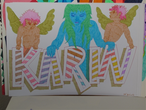Beispiel Karin 2 - Grafik mit Namen