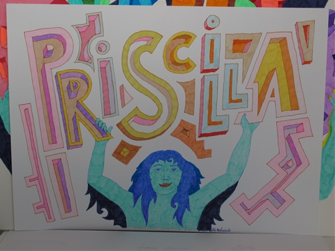 Priscilla - Grafik mit Namen