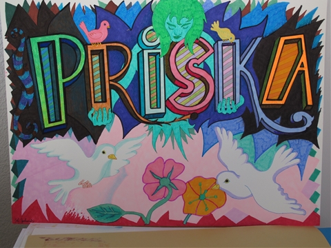 Priska - Grafik mit Namen